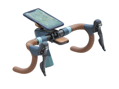 Smartphone mount for bicycle handlebars