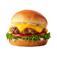 burger on a white background