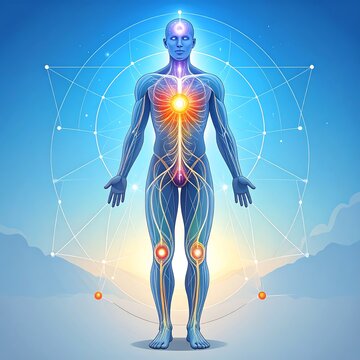 Human anatomy, energy pathways, spiritual