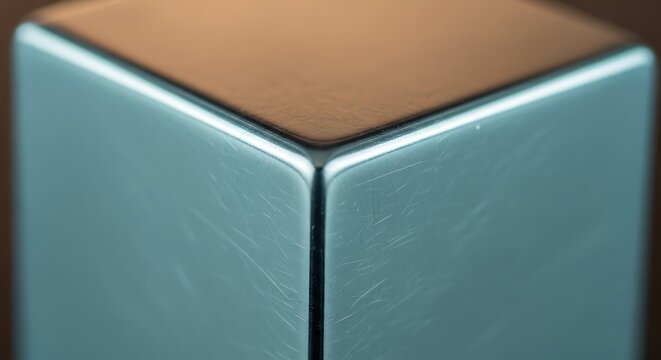 Stunning Polished Osmium Cube Macro Ultra Realistic Photography