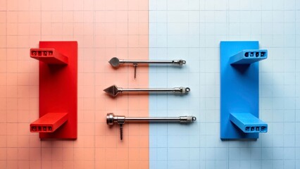 Comparative display of tool accessories