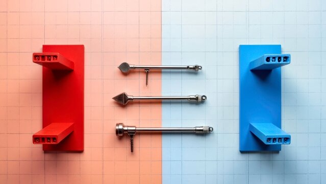 Comparative display of tool accessories