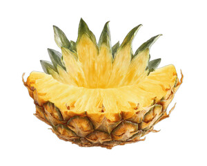 Close-up of a sliced pineapple