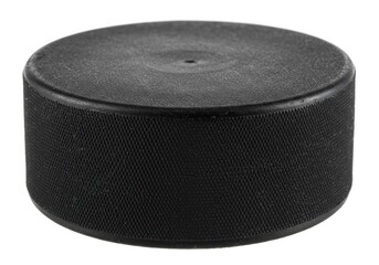 a hockey puck black rubber smoot