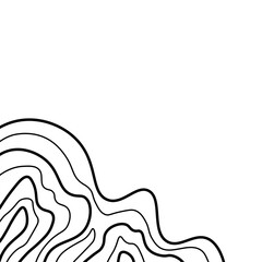 Topographic Line Corner