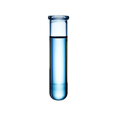 Test tube isolated on transparent background cutout