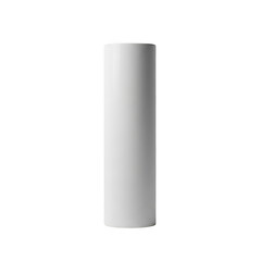 Single white aa battery isolated on transparent background