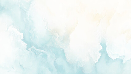 Pastel blue or green abstract texture background with watercolor