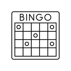 BINGO Game Vector icon which can easily modify or edit