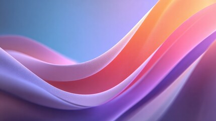 Fluid abstract waves in soft pastel colors creating a serene ambiance.