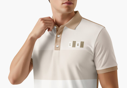 Man in Polo Shirt Mockup