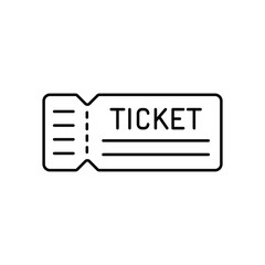 Obraz premium Ticket Vector icon which can easily modify or edit