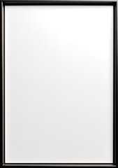 A simple, square, black-framed image with a plain white background. The frame is subtly beveled