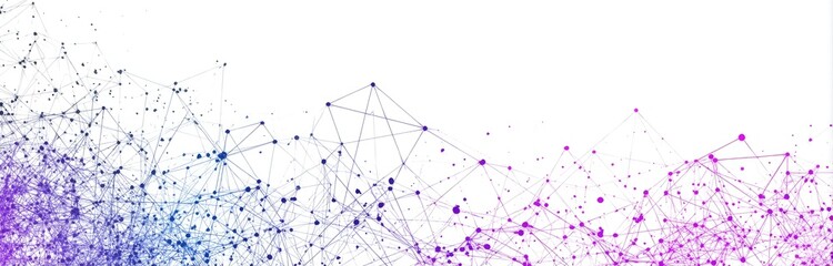 Abstract network design with gradient color