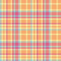 Vibrant plaid pattern in pastel hues. Perfect for backgrounds, textiles, or adding a touch of retro charm to your design. Versatile and eyecatching.