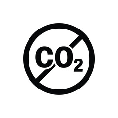 Symbol indicating no carbon dioxide emissions or reduction