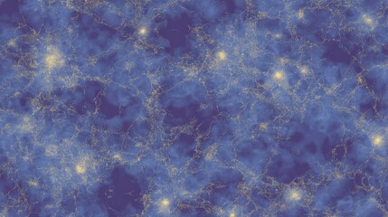 Fototapeta premium Cosmic Web Simulation with Glowing Galaxies and Dark Matter Filaments space galaxy