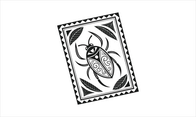 Beetle Tribal Design