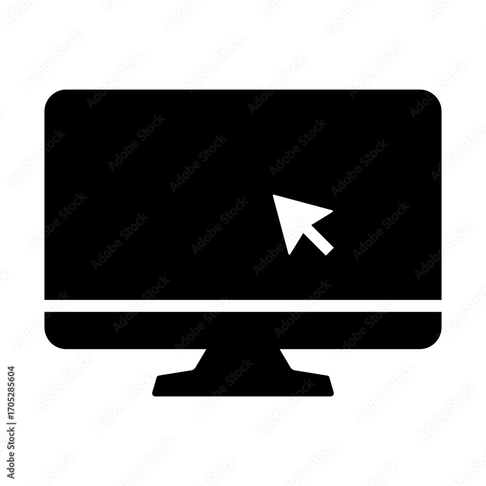 Aufkleber set of laptop vector icons on differents style. notebook screen. monitor icon for graphic design pro