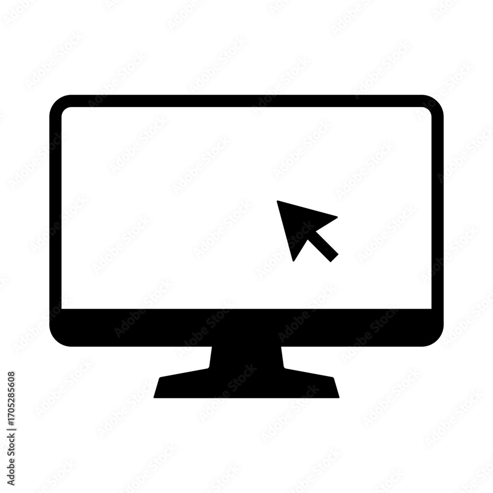 Aufkleber set of laptop vector icons on differents style. notebook screen. monitor icon for graphic design pro