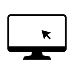 Set of laptop vector icons on differents style. Notebook screen. Monitor icon for graphic design projects. Vector illustration. Computer monitor display with blank screen isolated on white background