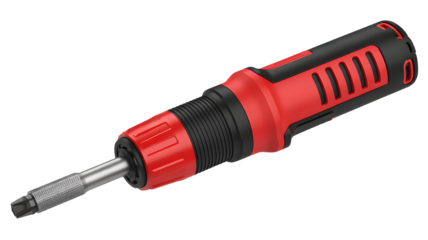 Versatile red and black screwdriver, a must-have tool for any home improvement project