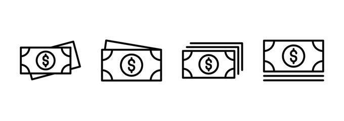 Money icon vector. Money sign and symbol