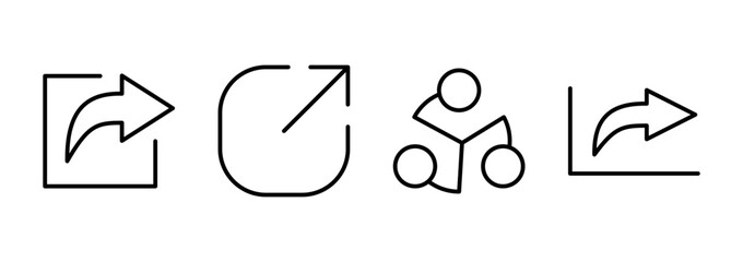 Share icon vector. Sharing sign and symbol