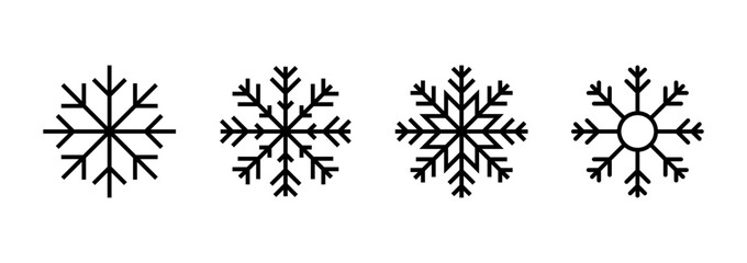 Snow icon vector. snowflake sign and symbol