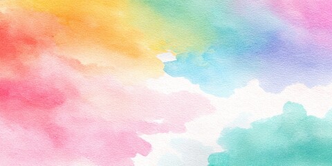 Abstract watercolor wash, soft colors