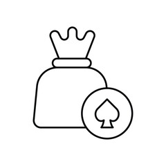 Betting Vector icon which can easily modify or edit