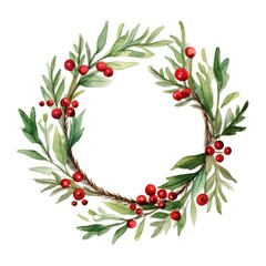 Christmas wreath plant celebration decoration.