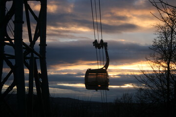 Obraz premium Seilbahn zu Koblenz