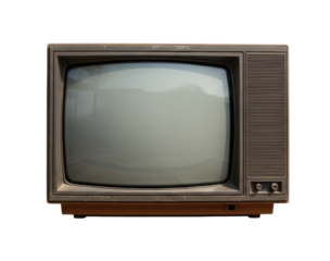 Old CRT Television Isolated PNG Transparent