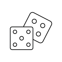 Dice Game Vector icon which can easily modify or edit