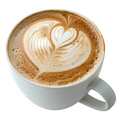 Latte Art: Heart Design in a Coffee Cup