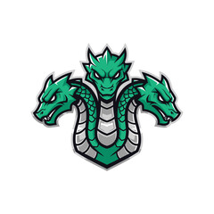 Hydra Heads Mascot Illustration