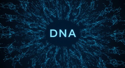DNA Explosion Genetic Code Burst Abstract.