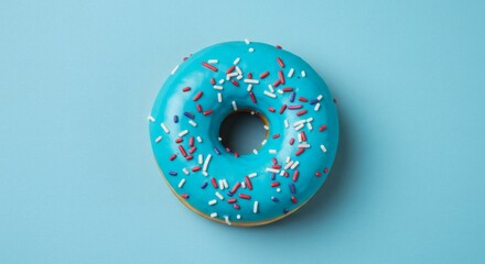 Blue Donut Delight Sprinkles  Sweetness.