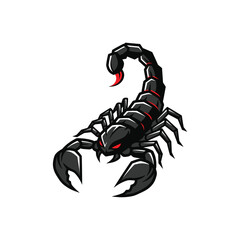 Black Scorpion Illustration Fierce and Powerful Design