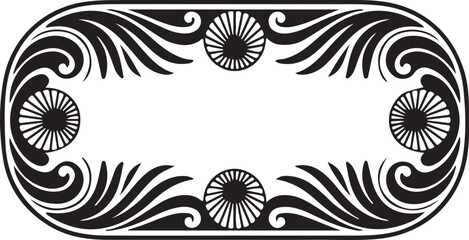 Ornate oval frame with floral and scrollwork embellishments