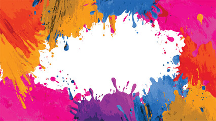 Fototapeta premium Abstract background of color stains of paints. Bright Abstract watercolor drawing on a paper image. 