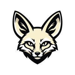 Fennec Fox Head Mascot Design Vector Illustration for Sports Teams