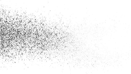 Abstract mild grunge texture effect vector background black isolated on white. Grunge background vector subtle grain dust and scratch distressed overlay design. 