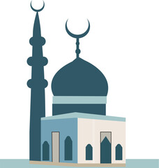 Islamic Architecture Dome and Minaret Vector