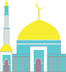 Colorful Mosque Dome and Minaret Collection