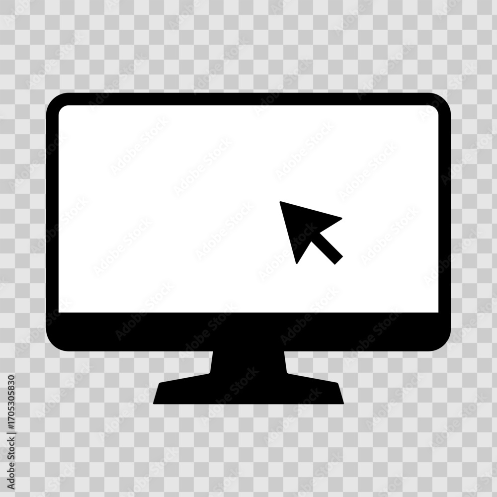 Aufkleber set of laptop vector icons on differents style. notebook screen. monitor icon for graphic design pro