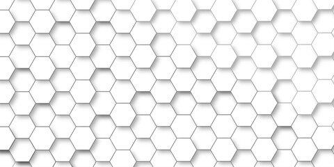 Abstract honeycomb hexagon vector background .Geometric texture design with modern grid, digital tech mesh, seamless tile pattern and futuristic 3D hexagonal structure illustration .