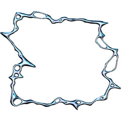 Vibrant 3D chrome metallic futuristic style perfect for logo design poster or digital art