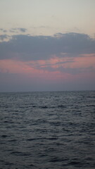 sunset over the sea
